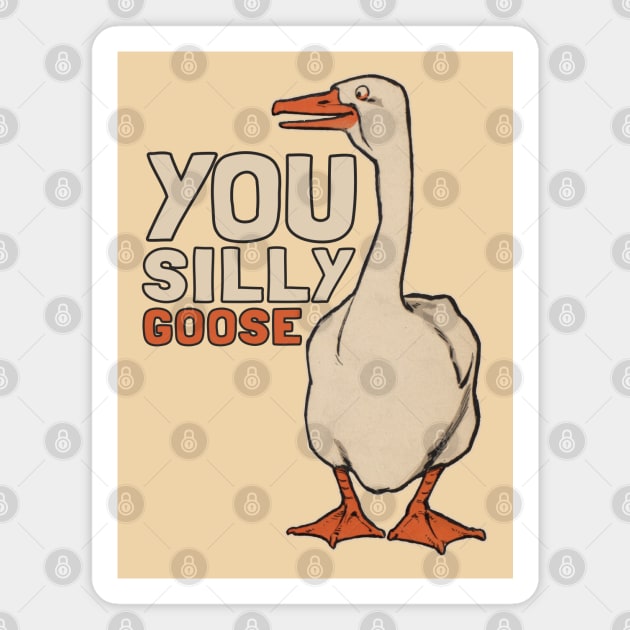 Vintage Funny Goose Magnet by KewaleeTee